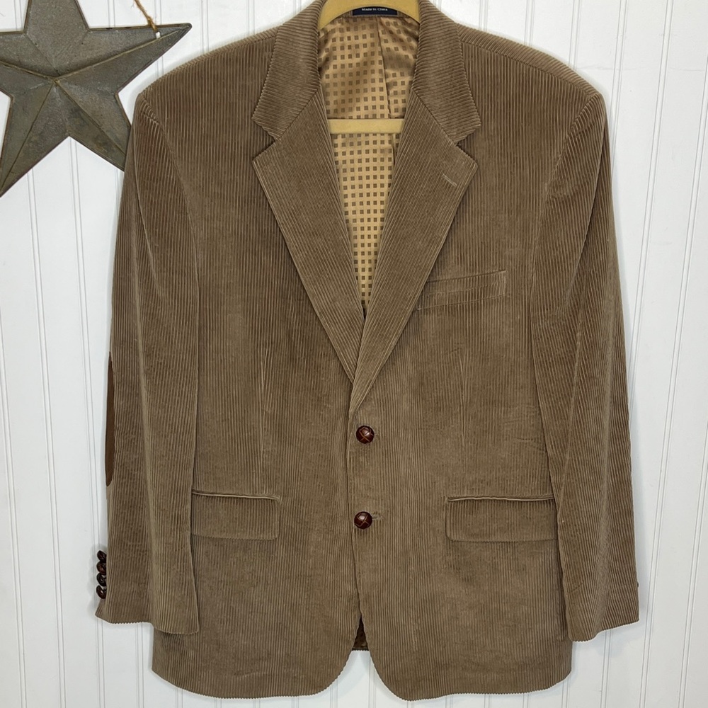 Men's Tan Corduroy Blazer